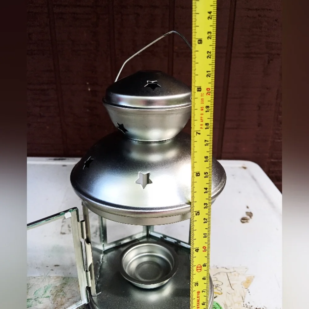 IKEA lantern silver